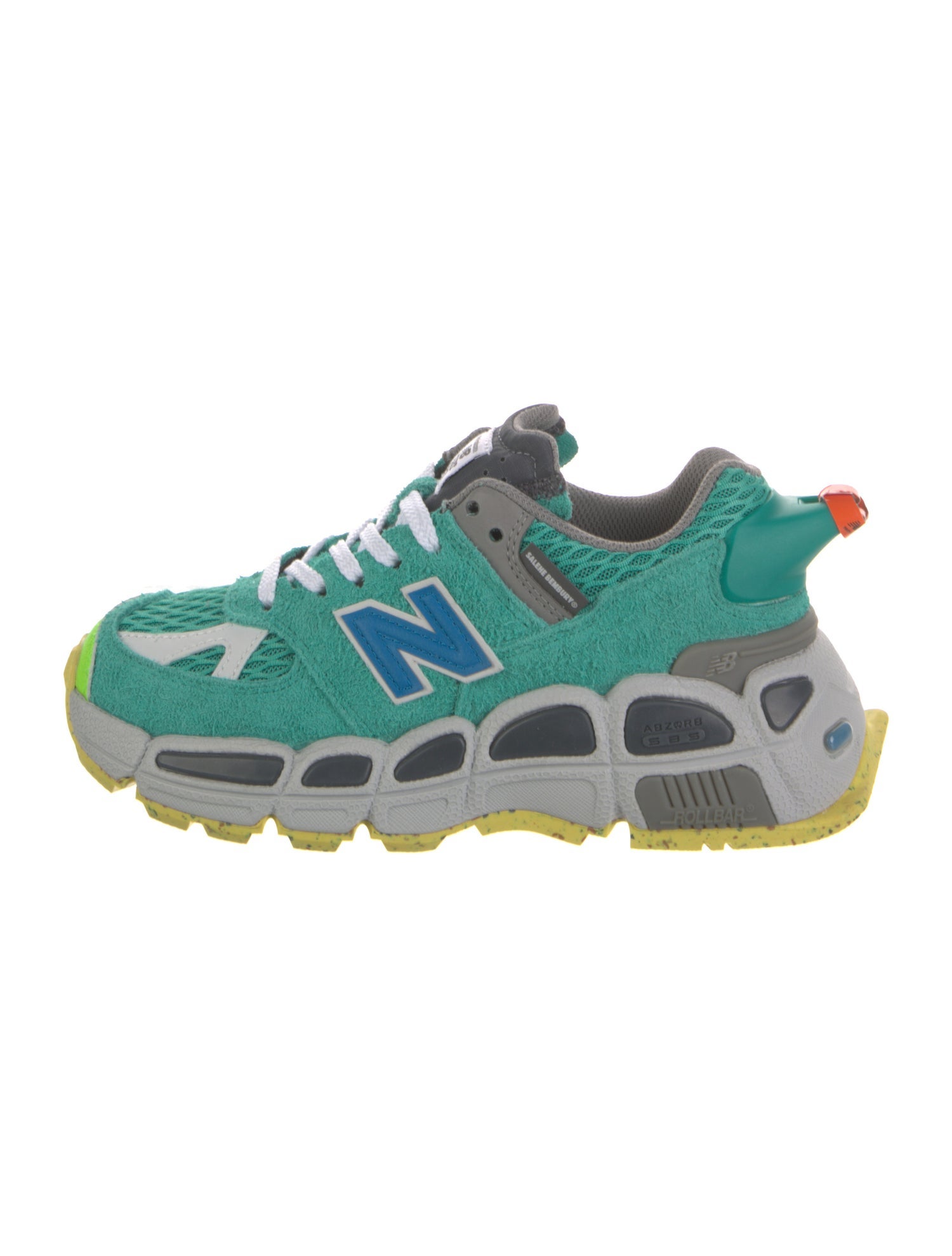 New Balance x Salehe Bembury Suede Printed Athletic Sneakers