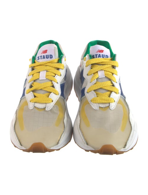 New Balance x Staud Leather Printed Chunky Sneakers