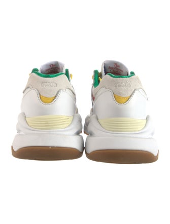 New Balance x Staud Leather Printed Chunky Sneakers