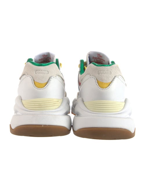 New Balance x Staud Leather Printed Chunky Sneakers