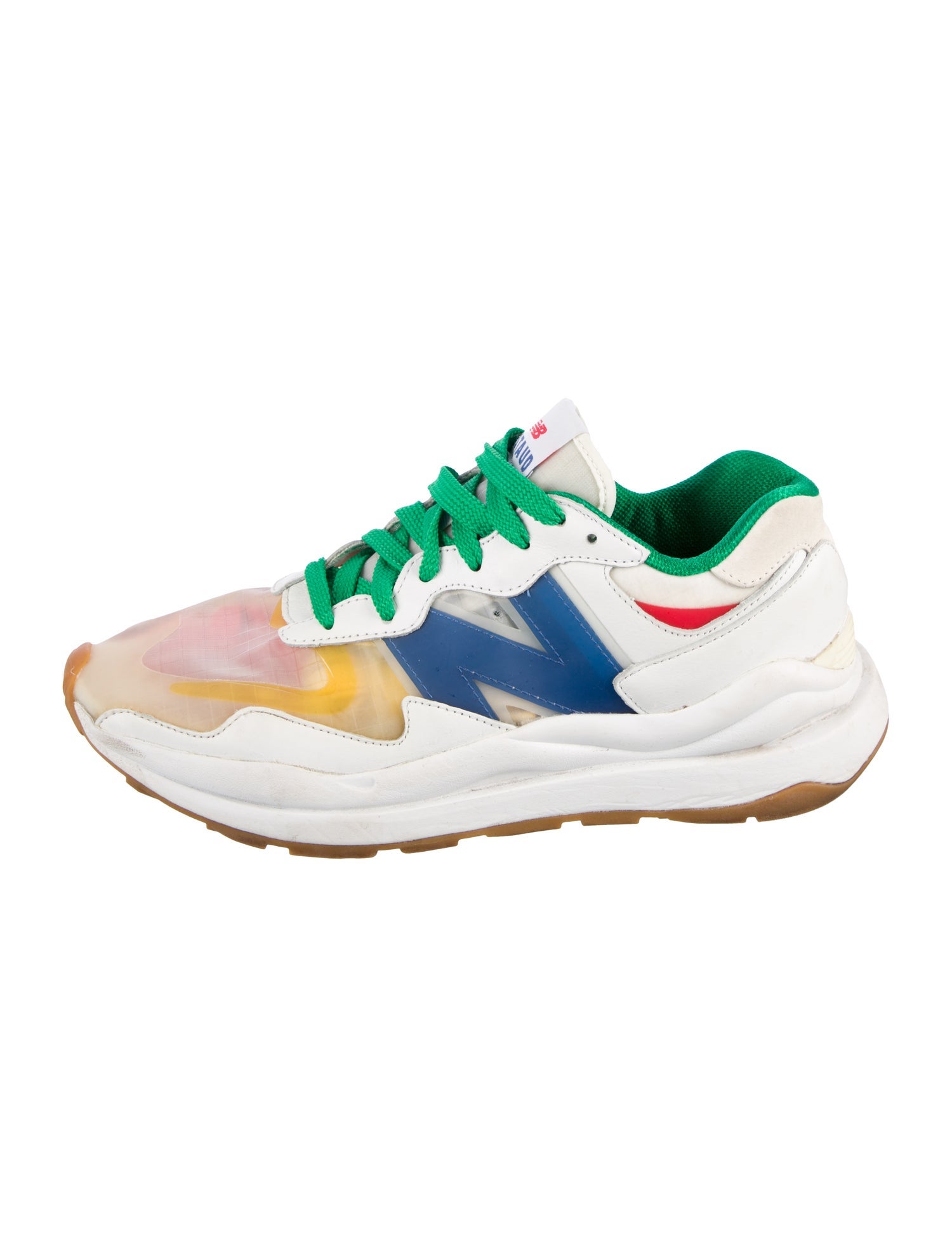 New Balance x Staud Leather Printed Athletic Sneakers