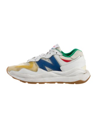 New Balance x Staud Leather Printed Athletic Sneakers