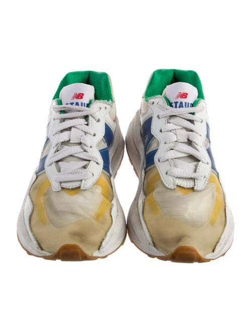New Balance x Staud Leather Printed Athletic Sneakers