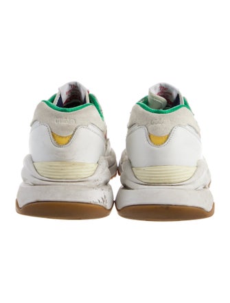 New Balance x Staud Leather Printed Athletic Sneakers