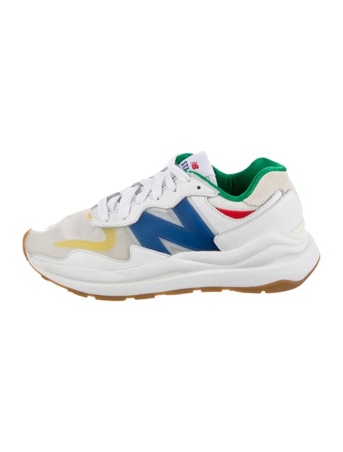 New Balance x Staud PVC Colorblock Pattern Athletic Sneakers