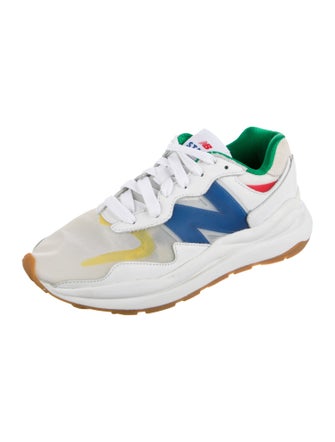 New Balance x Staud PVC Colorblock Pattern Athletic Sneakers