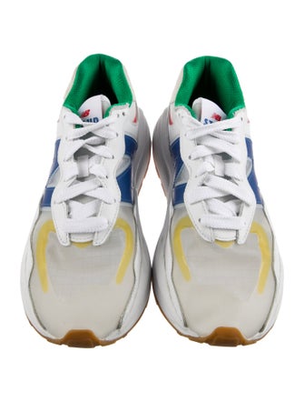 New Balance x Staud PVC Colorblock Pattern Athletic Sneakers