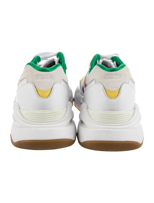 New Balance x Staud PVC Colorblock Pattern Athletic Sneakers