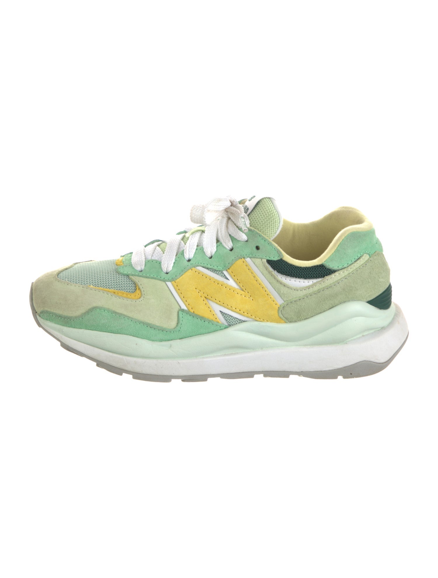 New Balance x Staud Suede Leather Trim Embellishment Athletic Sneakers