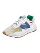 New Balance x Staud Leather Colorblock Pattern Athletic Sneakers
