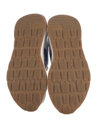 New Balance x Staud Leather Colorblock Pattern Athletic Sneakers