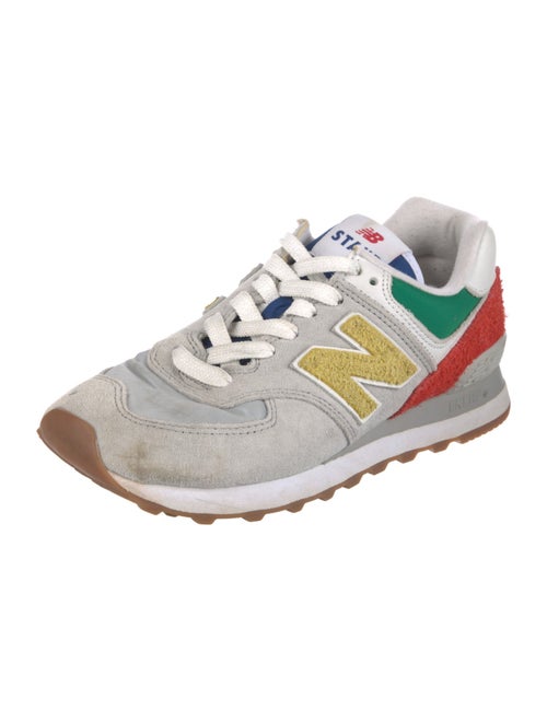 New Balance x Staud Suede Printed Athletic Sneakers