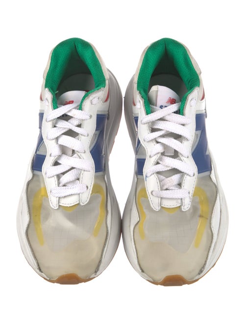 New Balance x Staud Leather Printed Athletic Sneakers