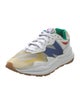 New Balance x Staud Leather Colorblock Pattern Athletic Sneakers
