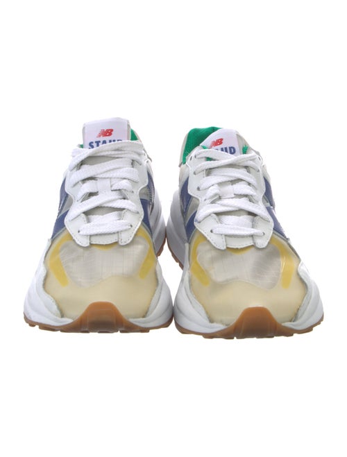 New Balance x Staud Leather Colorblock Pattern Athletic Sneakers