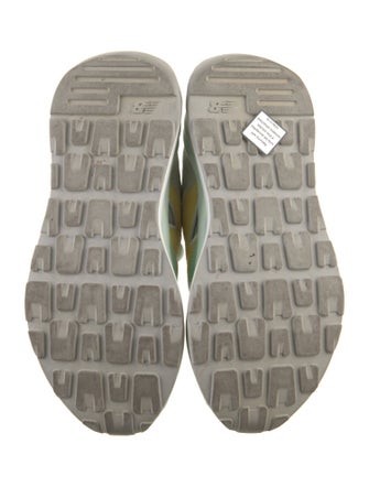 New Balance x Staud Suede Colorblock Pattern Athletic Sneakers