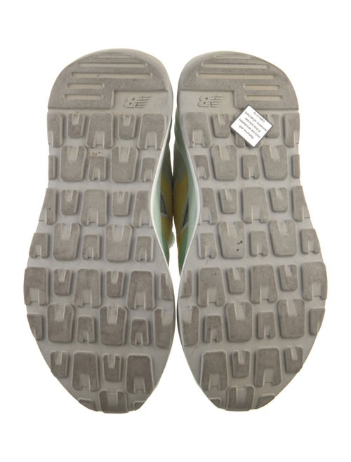 New Balance x Staud Suede Colorblock Pattern Athletic Sneakers