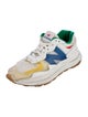 New Balance x Staud Leather Colorblock Pattern Athletic Sneakers
