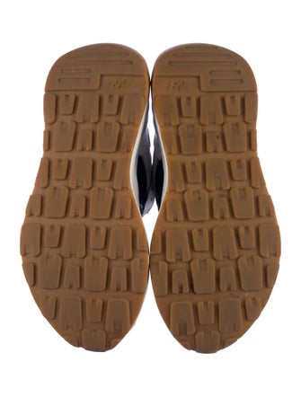 New Balance x Staud Leather Colorblock Pattern Athletic Sneakers