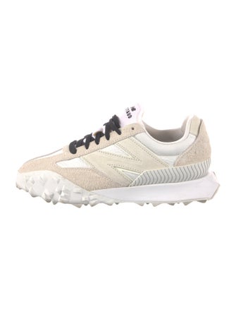 New Balance x Staud Leather Colorblock Pattern Sneakers