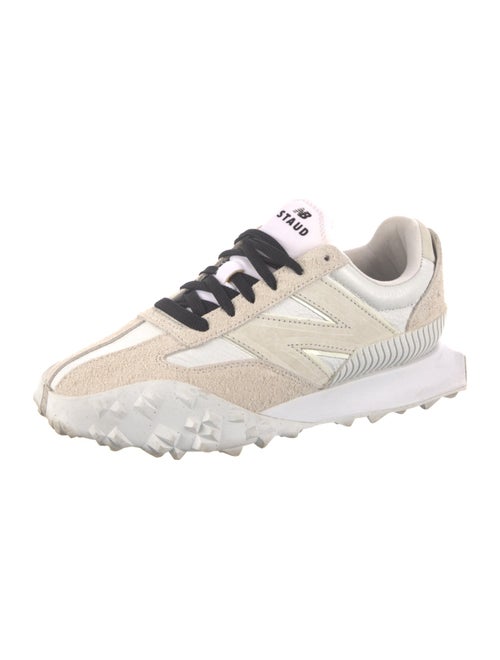 New Balance x Staud Leather Colorblock Pattern Sneakers