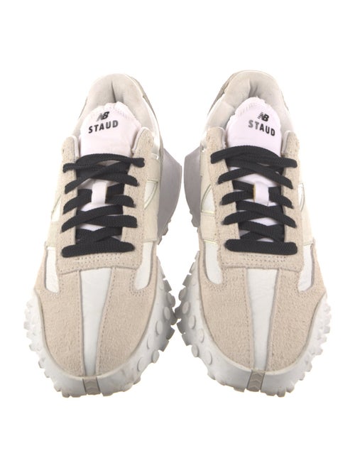 New Balance x Staud Leather Colorblock Pattern Sneakers