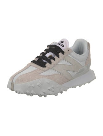 New Balance x Staud Suede Patterned Sneakers