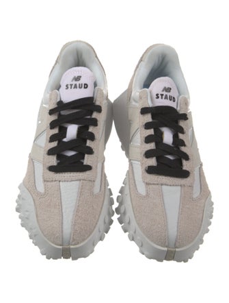 New Balance x Staud Suede Patterned Sneakers