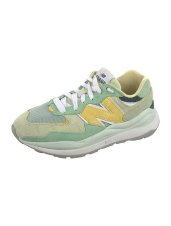 New Balance x Staud Suede Printed Athletic Sneakers
