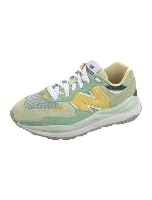 New Balance x Staud Suede Printed Athletic Sneakers
