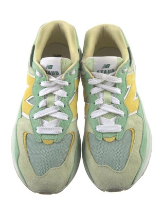 New Balance x Staud Suede Printed Athletic Sneakers