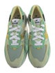 New Balance x Staud Suede Colorblock Pattern Athletic Sneakers