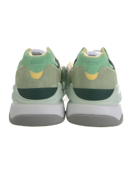 New Balance x Staud Suede Colorblock Pattern Athletic Sneakers