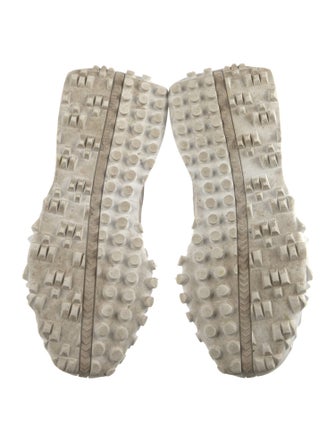 New Balance x Staud Suede Colorblock Pattern Athletic Sneakers