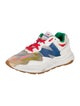 New Balance x Staud Leather Graphic Print Chunky Sneakers