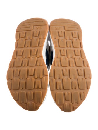 New Balance x Staud Leather Colorblock Pattern Athletic Sneakers