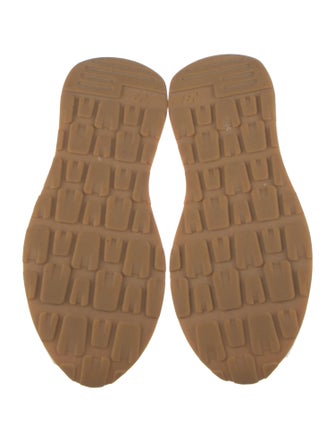 New Balance x Staud Leather Graphic Print Athletic Sneakers