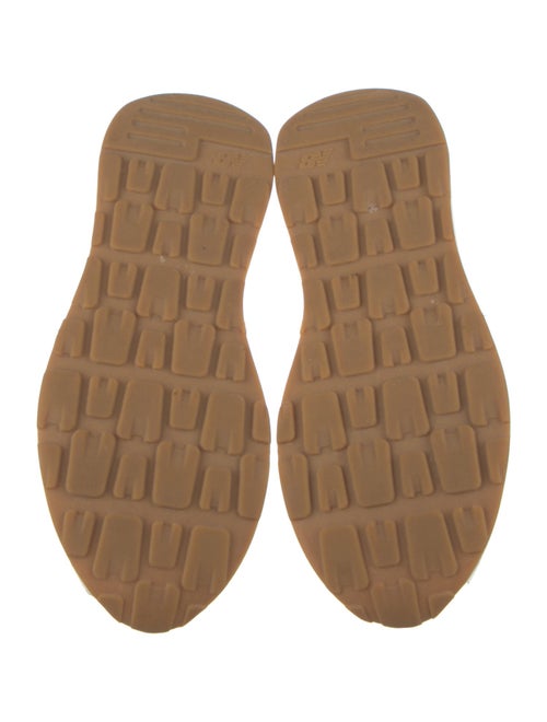 New Balance x Staud Leather Graphic Print Athletic Sneakers