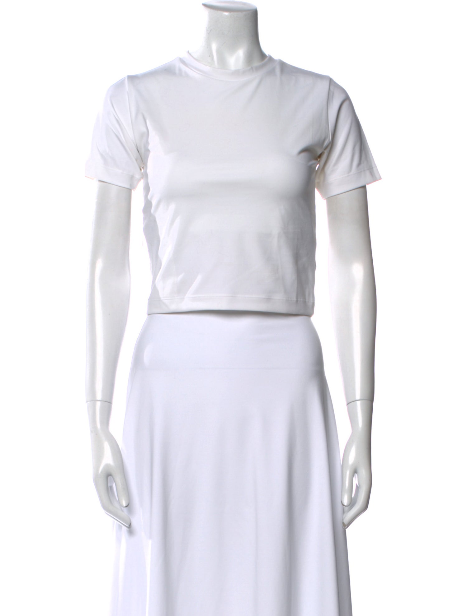 New Balance x Staud Bateau Neckline Short Sleeve Crop Top