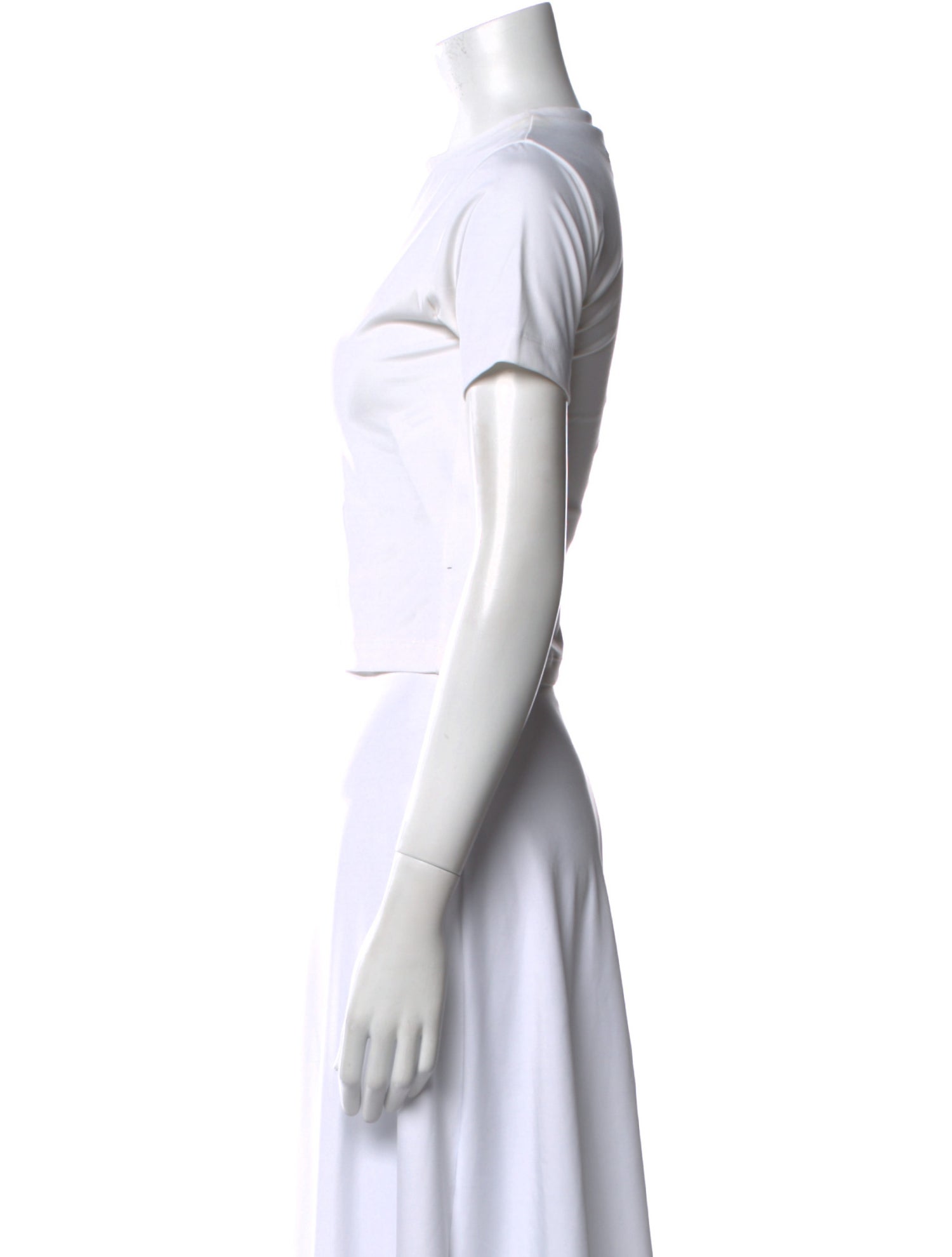 New Balance x Staud Bateau Neckline Short Sleeve Crop Top