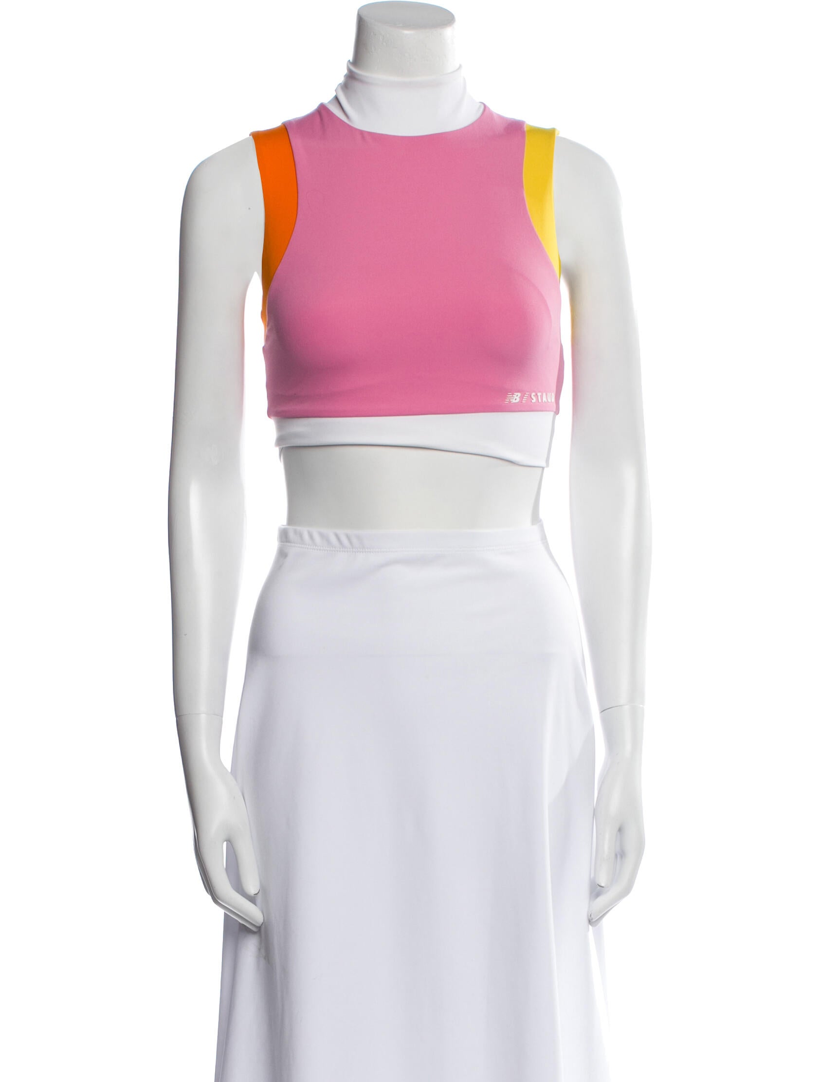 New Balance x Staud Mock Neck Sleeveless Crop Top