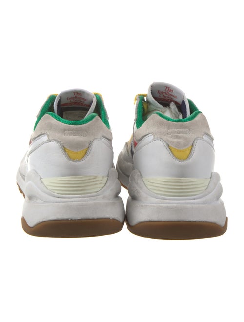 New Balance x Staud Leather Patterned Athletic Sneakers