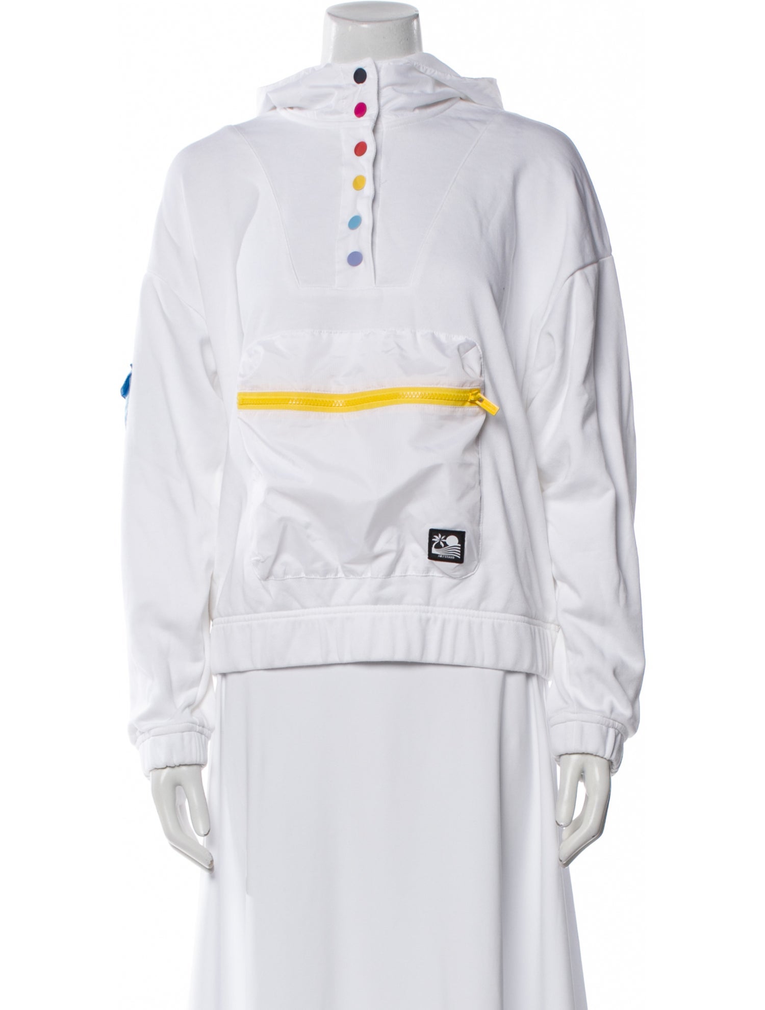 New Balance x Staud Mock Neck Long Sleeve Sweatshirt