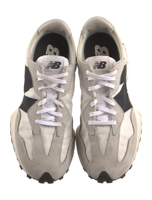 New Balance x Staud Suede Colorblock Pattern Athletic Sneakers