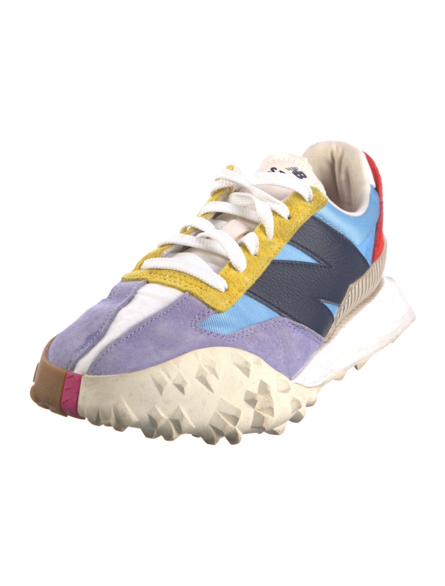 New Balance x Staud Suede Printed Sneakers