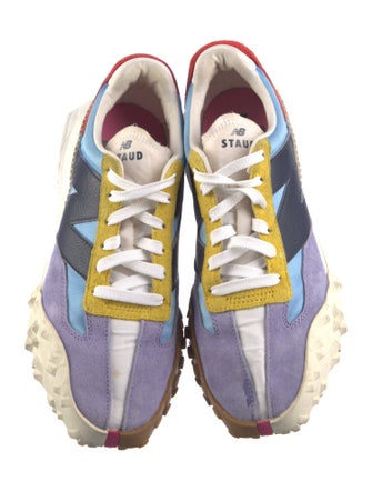 New Balance x Staud Suede Printed Sneakers