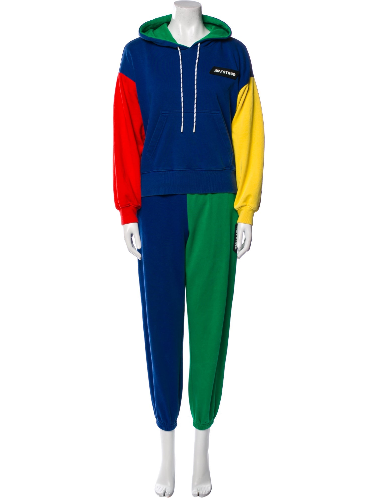 New Balance x Staud Colorblock Pattern Pant Set