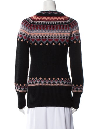 Nicholas K Merino Wool Printed Sweater