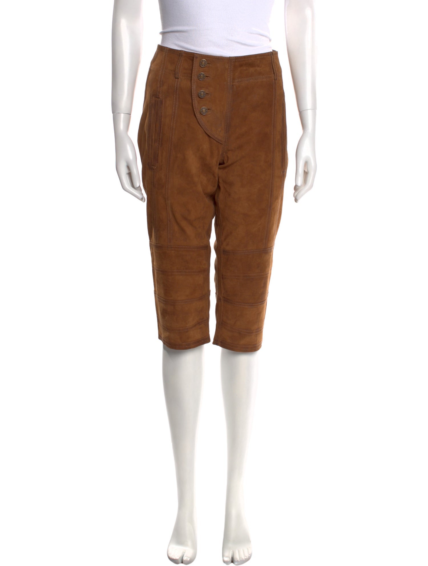 Nicholas K Suede Straight Leg Pants