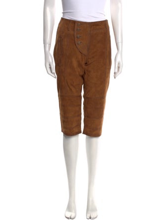 Nicholas K Suede Straight Leg Pants